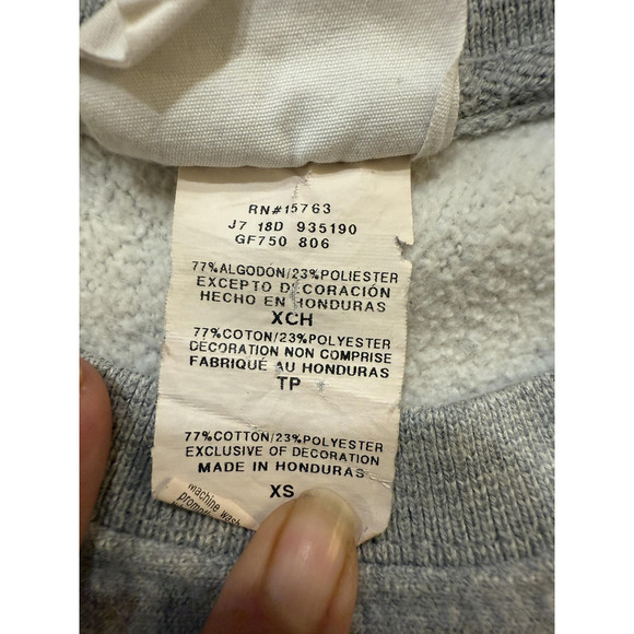 Champion Sweatshirt Womens XS Gray Reverse Weave Embroidered Script Logo Fleece - Picture 4 of 8